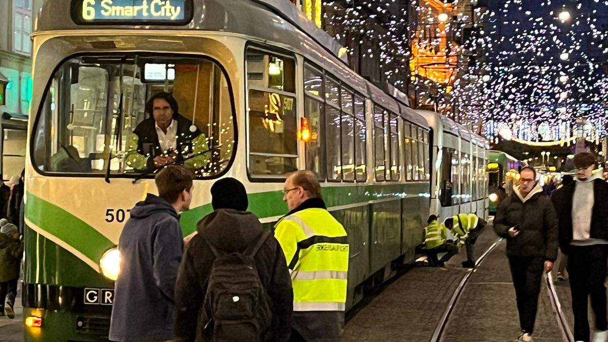 Nichts ging mehr am Freitagabend in der Grazer Herrengasse