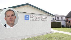 In Kalsdorf wurde im Eingangsbereich eines Königreichsaals von Jehovas Zeugen ein Sprengsatz gefunden. Im Bild: Markus Kakavis, Sprecher der Glaubensgemeinschaft