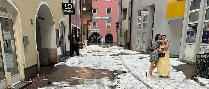 Hagelunwetter in Schwaz