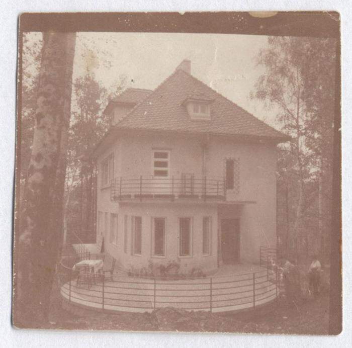 Die von Ilbig geplante Villa Löw wurde anhand des Bildes mithilfe der Kleinen Zeitung in Mariatrost ausgemacht