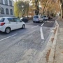 In der Elisabethstraße stadteinwärts werden aus zwei Autospuren auf Höhe Hartenaugasse nur noch eine