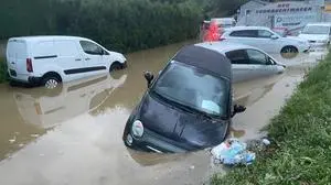 Beim ersten Hochwasser im Juni 2024 wurde das Firmenareal komplett überschwemmt