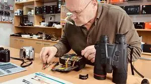 Robert Weiss bei der Arbeit