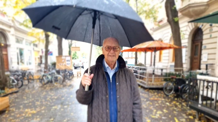 Foto aus 2023 von Arthur Häfele, Doyen der Berufsdetektive in Graz und weit darüber hinaus