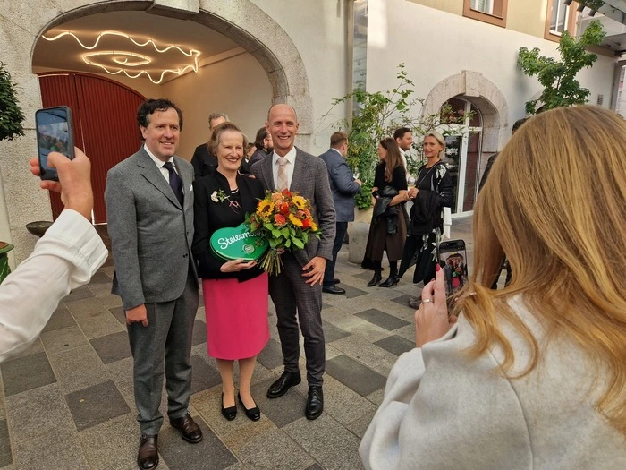 Nicht nur Landesrat Willibald Ehrenhöfer ließ Blumen sprechen