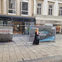 Hier zwischen Altstadtpassage und Klammerth wird für eine Interior-Firma umgebaut