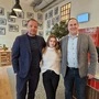 Philipp Zinggl, Vanessa Braun und Stephan Metzner (von links) gewähren erste Einblicke ins neue Restaurant