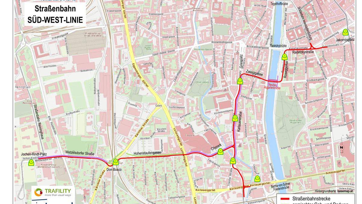 Die Routenführung der Linie 8/Südwestlinie wurde 2022 fixiert