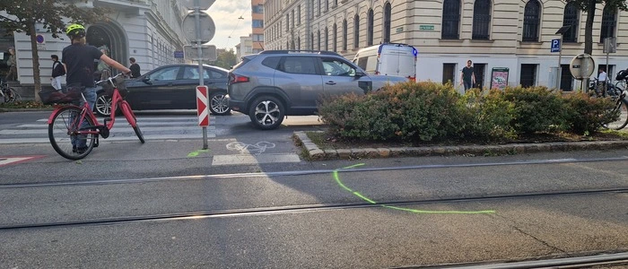 An der Kreuzung Brockmanngasse/Conrad-von-Hötzendorf Straße kam es am Montag zum Unfall