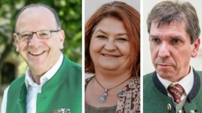 Josef Birnstingl ist Bürgermeister in der „jüngsten“ Gemeinde, Doris Dirnberger in der bevölkerungsreichsten – und Franz Gosch hat den höchsten Ausländeranteil (von links)
