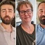 Varan Celik, Ute Mally und Erdem Yesil (von links) arbeiten auf dem Grazer Griesplatz