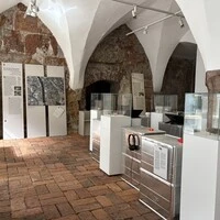 Blick in die Gotische Halle im Graz Museum. Die Ausstellung wird Mittwochabend offiziell eröffnet und ist dann ab Donnerstag zu sehen