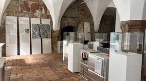 Blick in die Gotische Halle im Graz Museum. Die Ausstellung wird Mittwochabend offiziell eröffnet und ist dann ab Donnerstag zu sehen