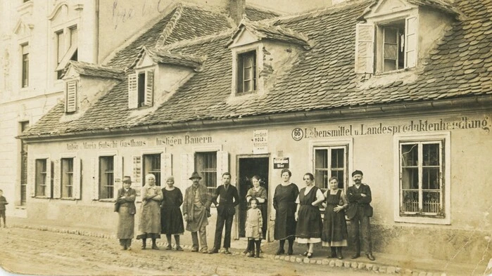 Auch das „Gasthaus zum lustigen Bauern“ war einst ein Treffpunkt in der Grazer Neubaugasse