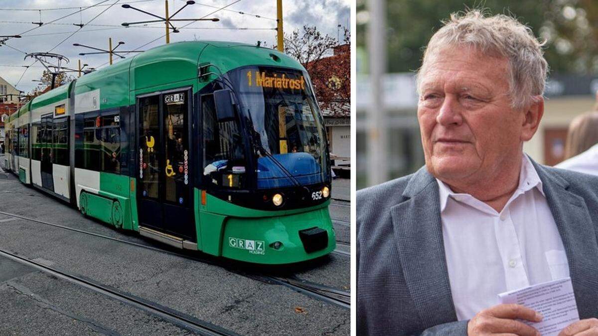 Der Ausbau der Linie 1 freut Holding-Graz-Vorstand Wolfgang Malik - stellt ihn aber auch für Herausforderungen