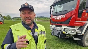 Martin Koch von der Feuerwehrwehr Eisbach-Rein war Einsatzleiter während des Waldbrands