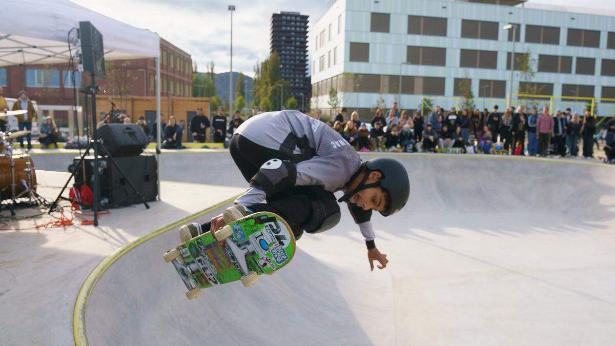 Die neue „Bowl“ kommt bei Skatern gut an, der Verein GRÄB war in die Entwicklung der Anlage eingebunden