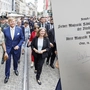 Das niederländische Königspaar Máxima und Willem-Alexander haben sich im Goldenen Buch der Stadt verewigt