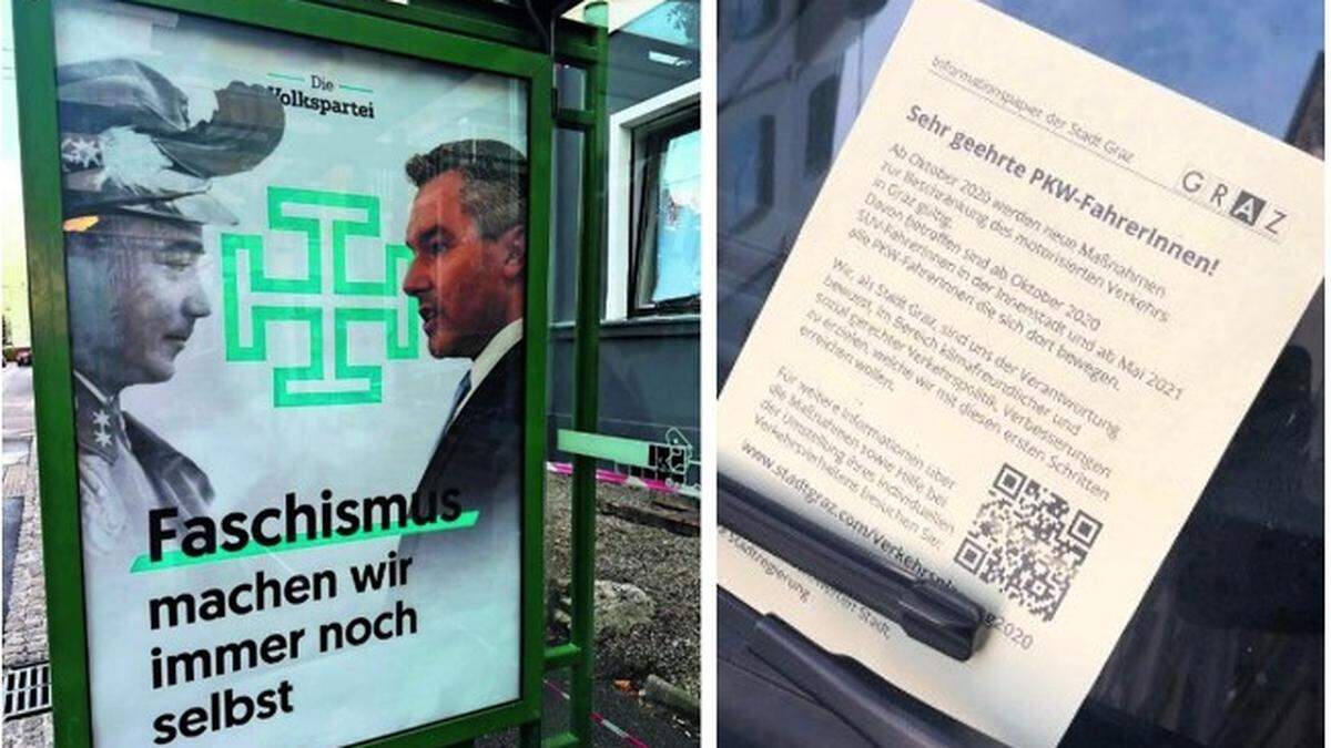 Vor wenigen Tagen tauchten gefälschte Wahlplakate auf, im Jahr 2020 sorgten vermeintliche Fahrverbote für Aufregung