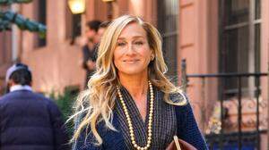 Sarah Jessica Parker am Set von "And Just Like That" in New York City