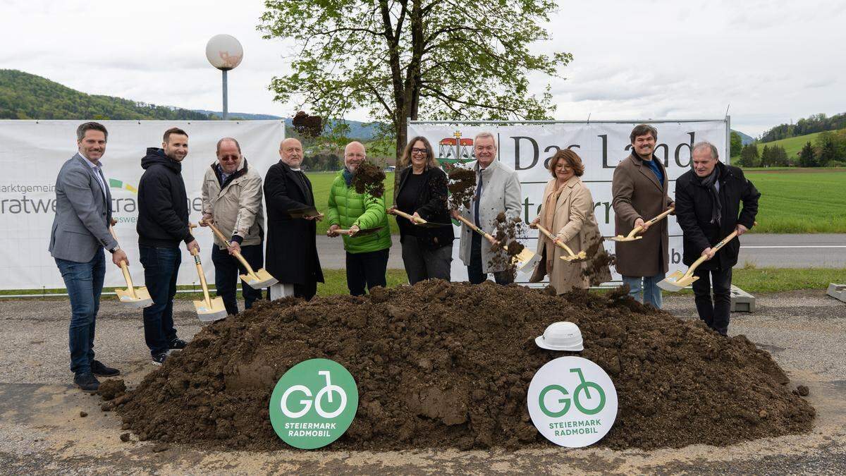 Radoffensive in Gratwein-Straßengel: Spatenstich für neuen Radweg