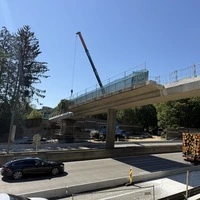 Die Ende der 60er-Jahre errichtete Brücke wird abgetragen