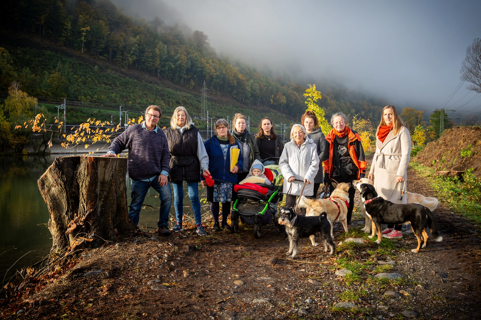 Jung und Alt schätzten den Spazierweg entlang der Mur