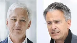 Wer folgt Peter Stepantschitz (links)  bei der Holding Graz nach? ÖVP-Chef Kurt Hohensinner lässt derzeit Kalender verteilen