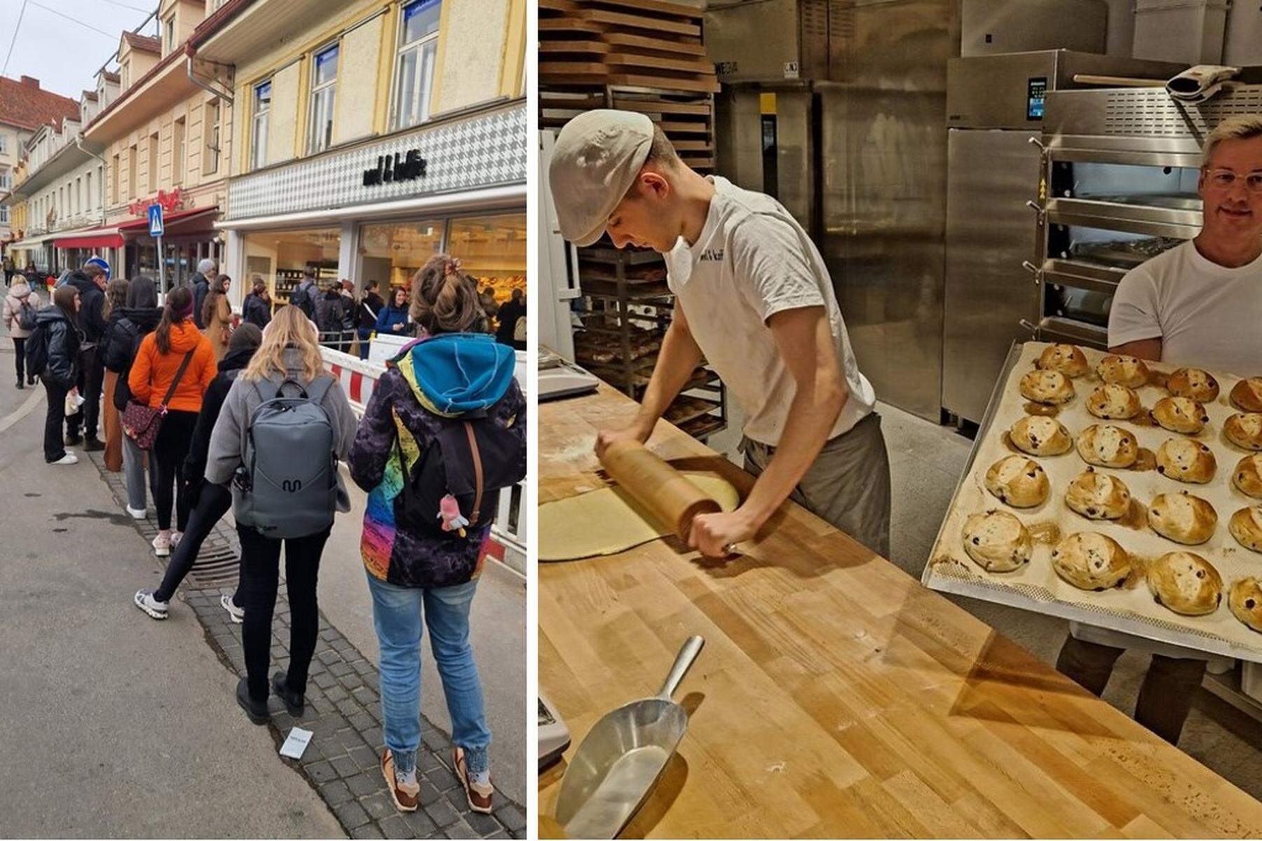 Premiere für mel&koffie: Hungrige Frühaufsteher stürmen neue Bäckerei in Graz