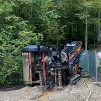 Mit diesem Gerät wurde die Wasserleitung unterirdisch gegraben