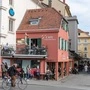 Das Café an der Ecke Franziskanerplatz/Obere Neutorgasse