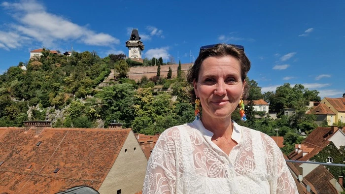 Dieser Platz und diese Aussicht empfiehlt Ines Volpert jedem Graz-Besucher