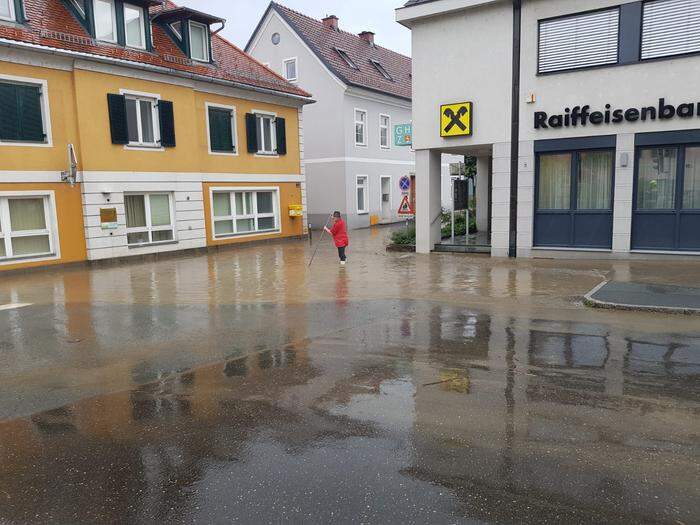 Überschwemmung in Deutschfeistritz