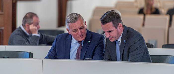 Mario Kunasek und Stefan Hermann bilden die steirische FPÖ-Spitze