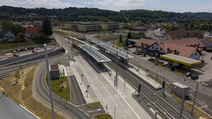 Blick auf den Nahverkehrsknoten Raaba