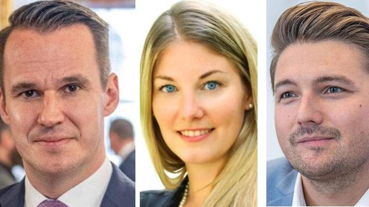 Stefan Hermann (FPÖ), Nathalie Koch (ÖVP) und Niko Swatek (Neos): Wie gehen sie mit dem Ergebnis von Sonntag um?