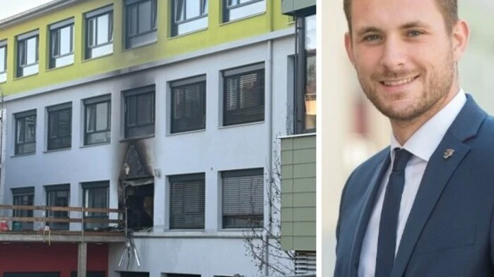 Bürgermeister Pokorn traf gestern auch Polizeibeamte am Schulstandort