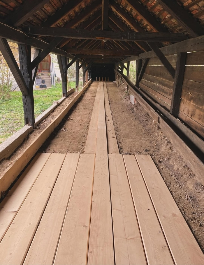 Die Naturkegelbahn war stets in Betrieb