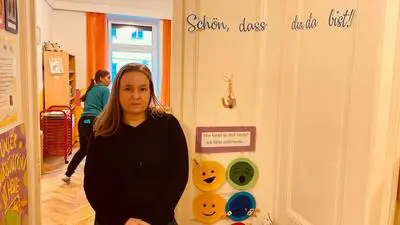 Magdalena Dungl im Kindergarten Glockenspiel