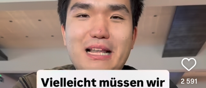 Ouwel Zhang im emotionalen Video