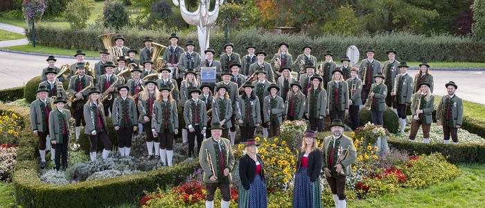 Viele junge und sehr junge Gesichter: Die Jugendkapelle Fernitz-Mellach