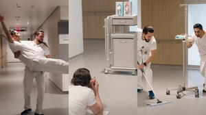 Eiskunstlauf, Biathlon und Curling: All das gibt es auch auf Krankenhaus-Gängen