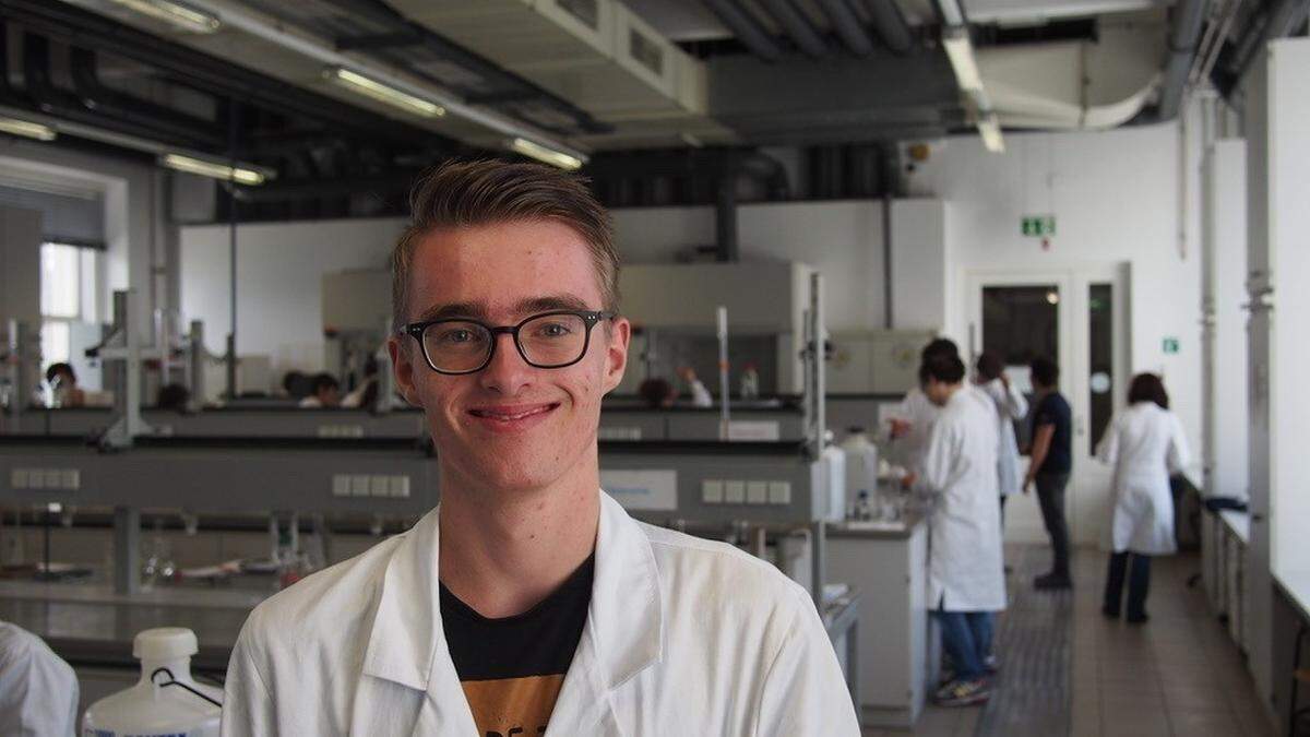 Christian Hojas startet im Herbst sein Chemie-Studium an der TU Graz