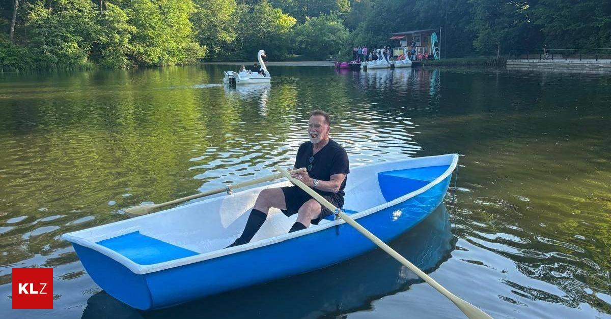 Arnold Schwarzenegger besuchte heute spontan seine Heimat