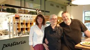 Architektin Sabine Schimanofsky, Pastaria-Chefin Inge Kahr, Pastaria-Gründer Herbert Guttmann