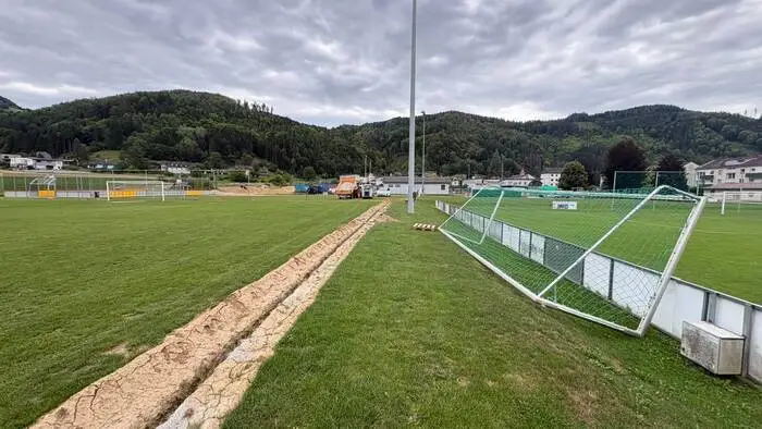 Die Infrastruktur beim Fußballplatz wird auch modernisiert