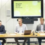 von links: Ewald Verhounig, Bernhard Bauer und Viktor Larissegger bei der Pressekonferenz zur Grazer Wirtschaft am Freitag