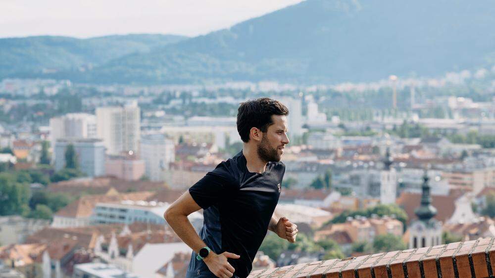 Genießt den Laufsport zu jeder Jahreszeit: Sandro Schachner
