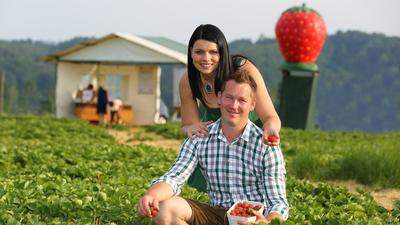 Andrea und Andreas Kürbisch sind Erdbeerbauern in Eibiswald