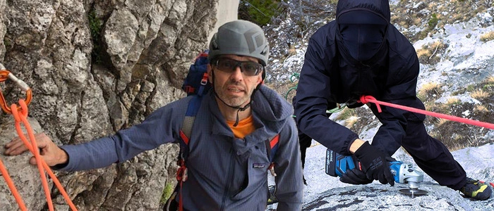 Herbert Kickls Kletterroute wurde mutmaßlich von linken Aktivisten abgeflext